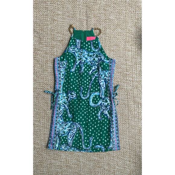 Lilly Pulitzer NWT Pearl Romper Emerald Isle On The Prowl size 00 - Picture 1 of 11